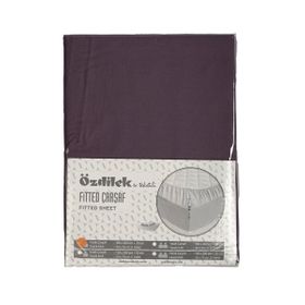 Özdilek 100x200 cm Mürdüm Fitted Lastikli Tek Kişilik Çarşaf Seti