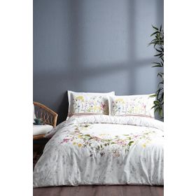 Özdilek 1032 Beyaz 200x220 cm Jardin De Flor Çift Kişilik Nevresim Takımı