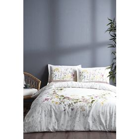 Özdilek 1032 Beyaz 200x220 cm Jardin De Flor Çift Kişilik Nevresim Takımı