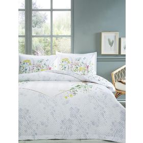 Özdilek 1032 Beyaz 200x220 cm Jardin De Flor Çift Kişilik Nevresim Takımı