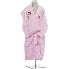 Özdilek 1/2 Yaş Pembe Niloya Heart Lisanslı Havlu Bornoz Set