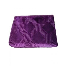 Özdilek 220x240 Çift Kişilik Mürdüm Trendy Art Deco Battaniye