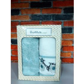 Özdilek 50x90 Daisy Border Mint 2'li Kutulu Hediyelik Havlu