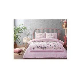 Özdilek 72039146 Fleur Rose Ranforce Çift Kişilik Pembe Nevresim Takımı