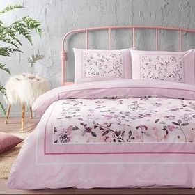 Özdilek 72039146 Fleur Rose Ranforce Çift Kişilik Pembe Nevresim Takımı