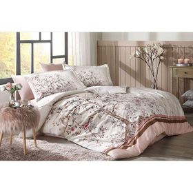 Özdilek 72039820 Albero in Fiore Ranforce Tek Kişilik Pudra Nevresim Takımı