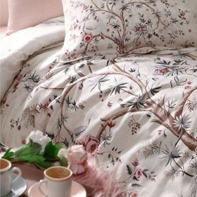 Özdilek 72039820 Albero in Fiore Ranforce Tek Kişilik Pudra Nevresim Takımı