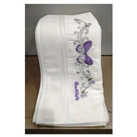Özdilek Açelya Nakışlı 1 Adet 50x90 cm Beyaz El Havlusu