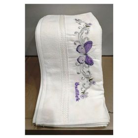 Özdilek Açelya Nakışlı 1 Adet 50x90 cm Beyaz El Havlusu