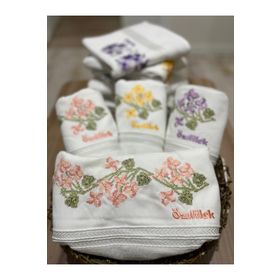 Özdilek Açelya Nakışlı 1 Adet 50x90 cm Beyaz El Havlusu