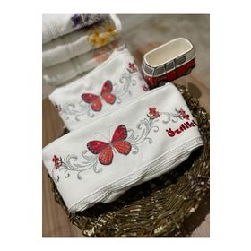 Özdilek Açelya Nakışlı 1 Adet 50x90 cm Beyaz El Havlusu