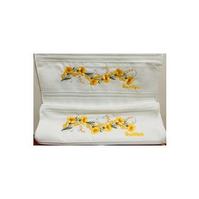 Özdilek Açelya Nakışlı 1 Adet 50x90 cm Beyaz El Havlusu