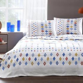 Özdilek Açık Mavi Colormix Tek Kişilik Pike Takımı