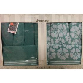 Özdilek Adora Aile Seti Mint-Mint Bornoz Takımı