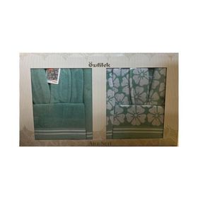 Özdilek Adora Aile Seti Mint-Mint Bornoz Takımı