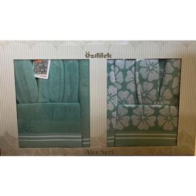 Özdilek Adora Aile Seti Mint-Mint Bornoz Takımı