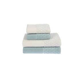 Özdilek Adria 4 Adet 50x90 cm Krem Mint El Yüz Havlusu