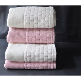 Özdilek Adria Krem Pembe 4lü 50x90 cm El Yüz Havlusu