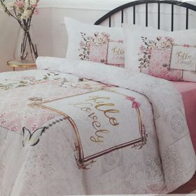Özdilek Audrey Pembe Çift Kişilik Yatak Örtüsü