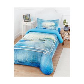 Özdilek Azores Ranforce 160 x 220 cm Mavi Tek Kişilik Nevresim Takımı