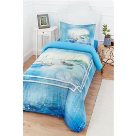 Özdilek Azores Ranforce 160 x 220 cm Mavi Tek Kişilik Nevresim Takımı