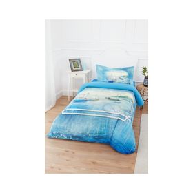 Özdilek Azores Ranforce 160 x 220 cm Mavi Tek Kişilik Nevresim Takımı