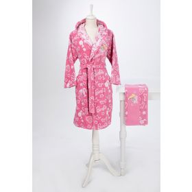 Özdilek Barbie Shell Lisanslı 5/6 Yaş Çocuk Havlu Bornoz Seti