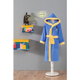 Özdilek Batman Gotham City Lisanslı 7/8 Yaş Kapüşonlu Çocuk Bornozu