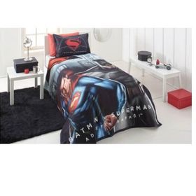 Özdilek Batman Superman City Dijital Baskı Tek Kişilik Pike Takımı