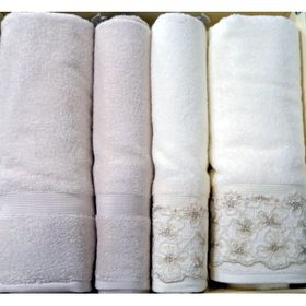 Özdilek Begonvil Krem Bej Banyo Havlu Takım 4 Parça Best Hamam Seti