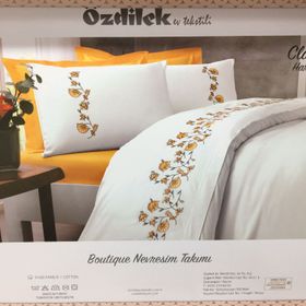 Özdilek Boqutique Claret Hardal Çift Kişilik Nevresim Takımı