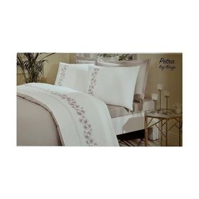 Özdilek Boutique Bej Petra Çift Kişilik 200x220 cm Nevresim Takımı