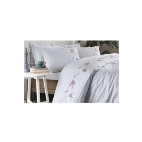 Özdilek Boutique Ivy Nakışlı Ekru Çift Kişilik Nevresim Takımı
