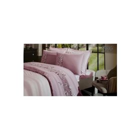 Özdilek Boutique Pembe Florest Çift Kişilik Nevresim Takımı
