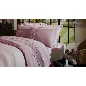 Özdilek Boutique Pembe Florest Çift Kişilik Nevresim Takımı