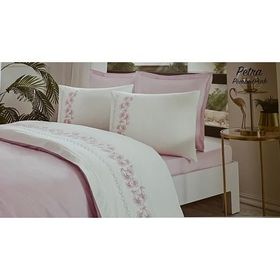 Özdilek Boutique Pembe Petra Çift Kişilik 200x220 cm Nevresim Takımı