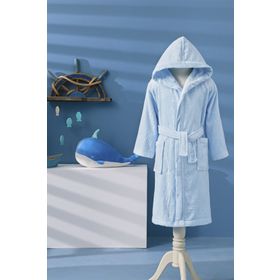 Özdilek Boy Marine Kapüşonlu Kadife 9-10 Yaş Çocuk Bornozu