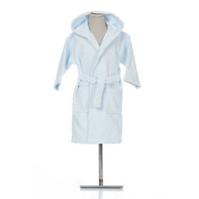 Özdilek Boy Marine Kapüşonlu Mavi 9-10 Yaş Çocuk Bornozu