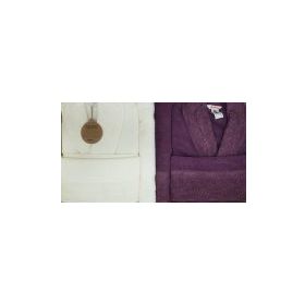Özdilek Branch Krem-Mürdüm Aile Bornoz Set