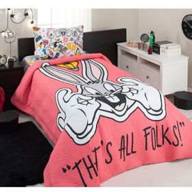Özdilek Bugs Bunny Smile Kırmızı Tek Kişilik Lisans Baskılı Kapitone Nevresim Takımı