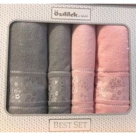 Özdilek Camellia Gri-Pembe Best Havlu Seti