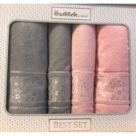 Özdilek Camellia Gri-Pembe Best Havlu Seti