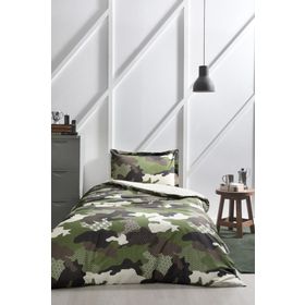 Özdilek Camouflage Yeşil 160x220 cm Tek Kişilik Nevresim Takımı