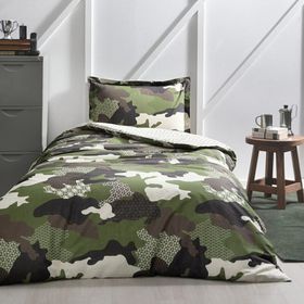 Özdilek Camouflage Yeşil 160x220 cm Tek Kişilik Nevresim Takımı