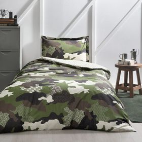 Özdilek Camouflage Yeşil 160x220 cm Tek Kişilik Nevresim Takımı