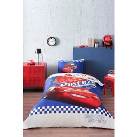 Özdilek Cars Cyber Tek Kişilik Disney Lisanslı Lastikli Fitted Çarşaf Kapitone Çocuk Nevresim Takımı