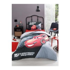 Özdilek Cars Lmq 95 Disney Lisanslı Fittet Çarşaflı Gri Tek Kişilik Nevresim Takımı