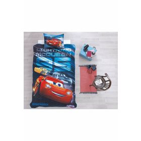 Özdilek Cars Unlimited Tek Kişilik Disney Lisanslı Açık Mavi Tek Kişilik Çocuk Yatak Örtüsü