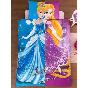 Özdilek Çift Taraflı Lisanslı Tek Kişilik Princess Cindirella Ve Rapunzel Nevresim Takımı
