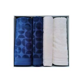 Özdilek Circular Best Set Krem İndigo Hamam Takımı